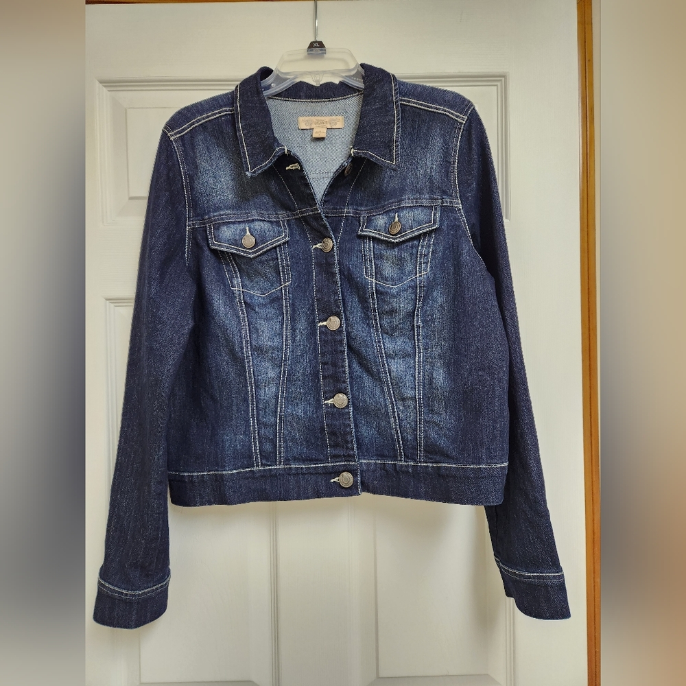 Never Worn Womens Nine West Vintage America Jean Jacket Size L